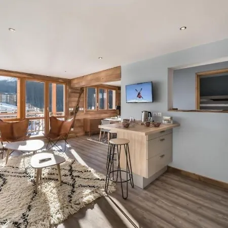 Appartement Renove 6 Pers, Acces Direct Pistes, Terrasse, Wifi A Courchevel Courchevel
